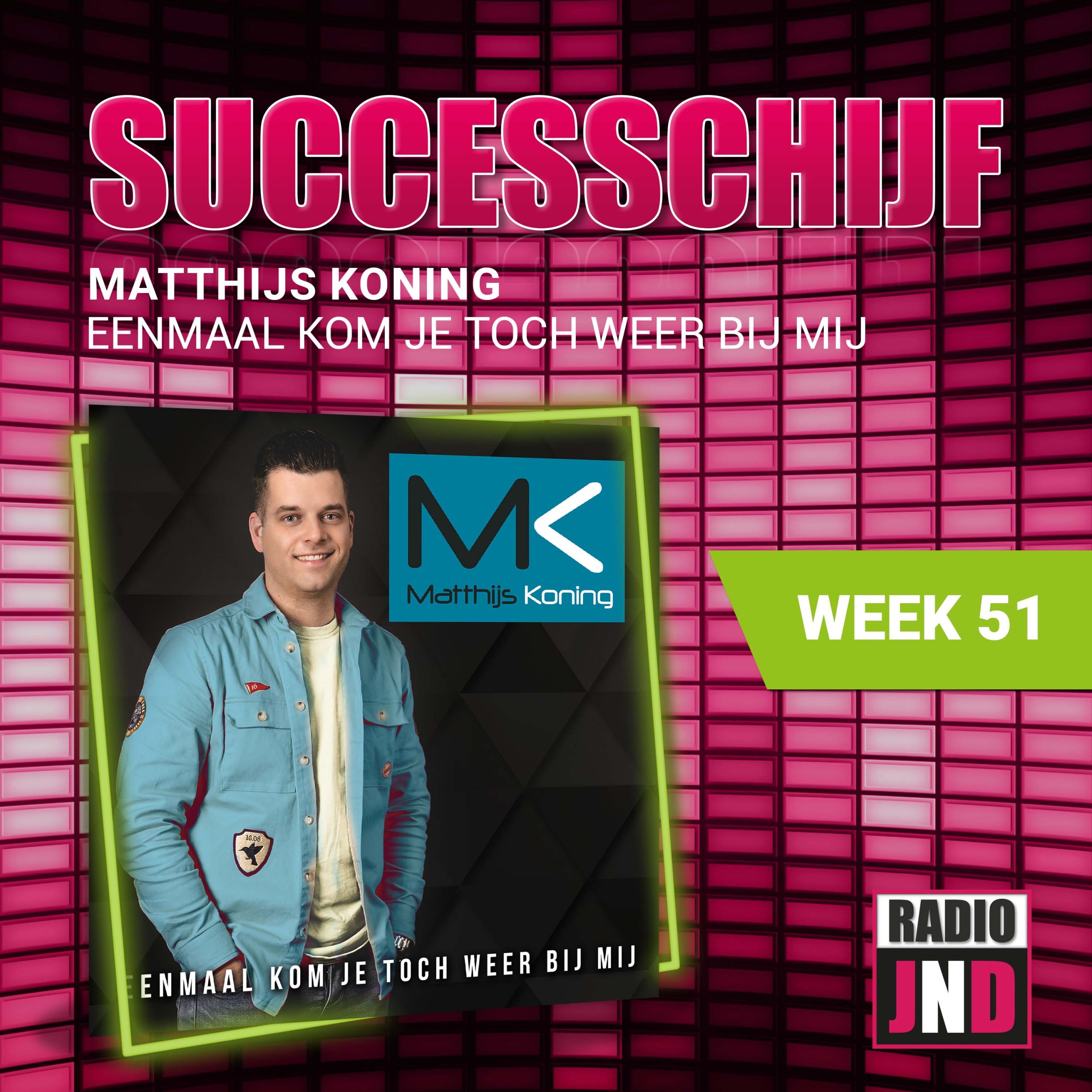 Successchijf — Matthijs Koning - Eenmaal Kom Je Toch Weer Bij Mij