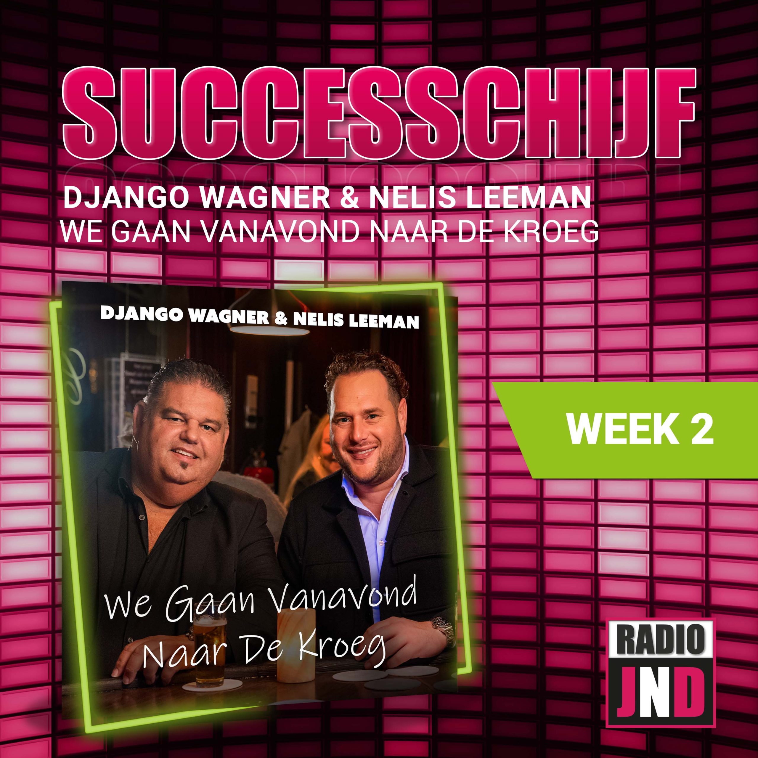 Illustratie bij: Django Wagner & Nelis Leeman - We Gaan Vanavond Naar De Kroeg