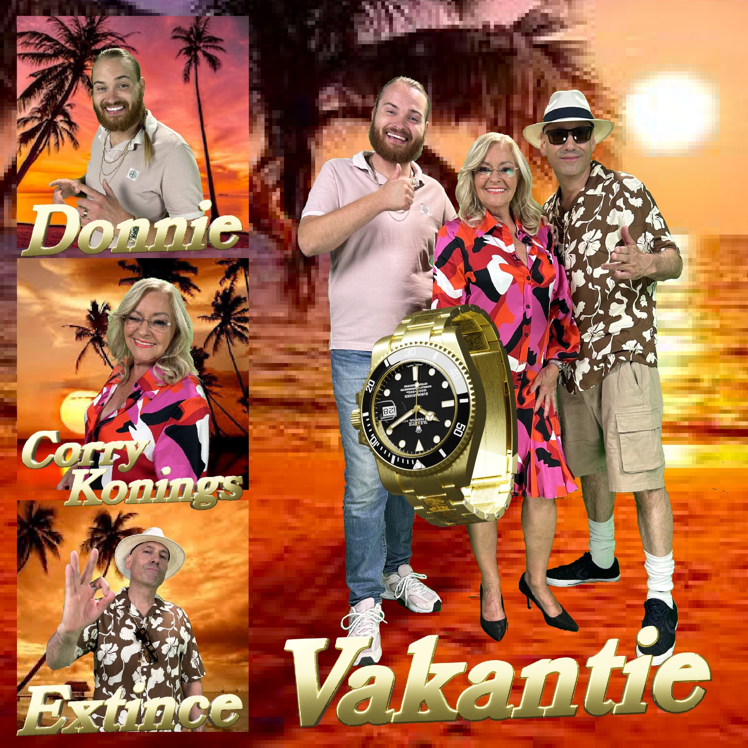 Illustratie bij: Donnie, Corry Konings & Extince - Vakantie