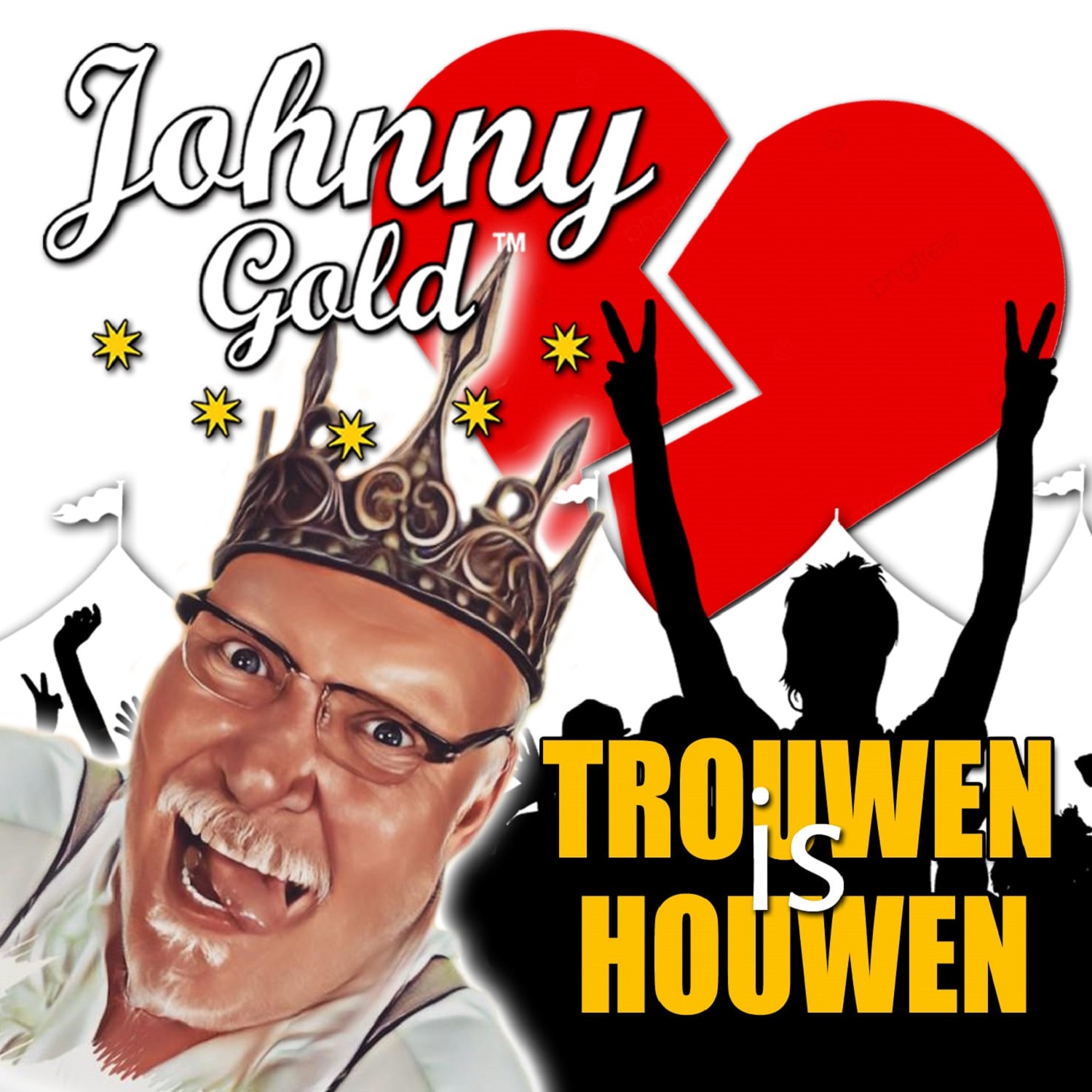 Illustratie bij: Johnny Gold - Trouwen Is Houwen