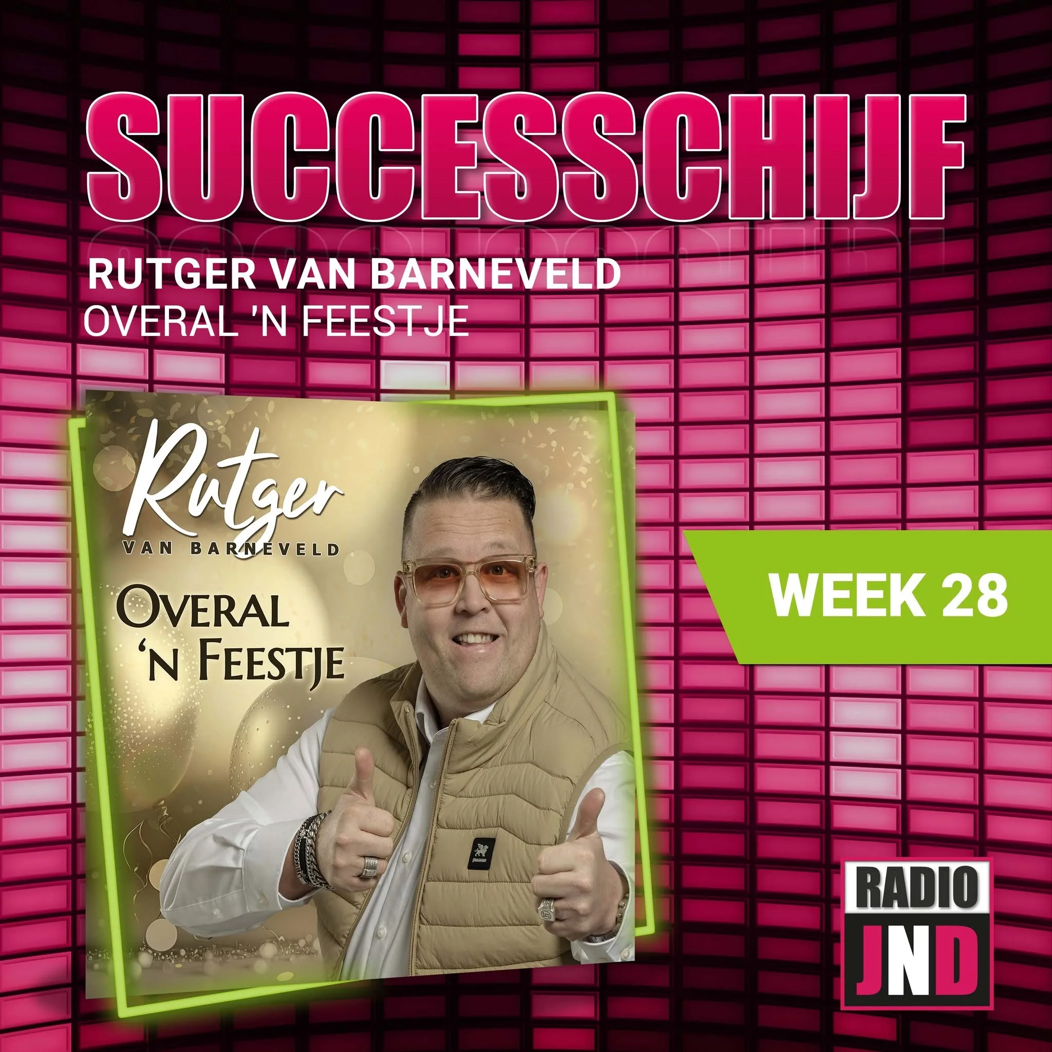 Illustratie bij: Rutger van Barneveld - Overal 'N Feestje