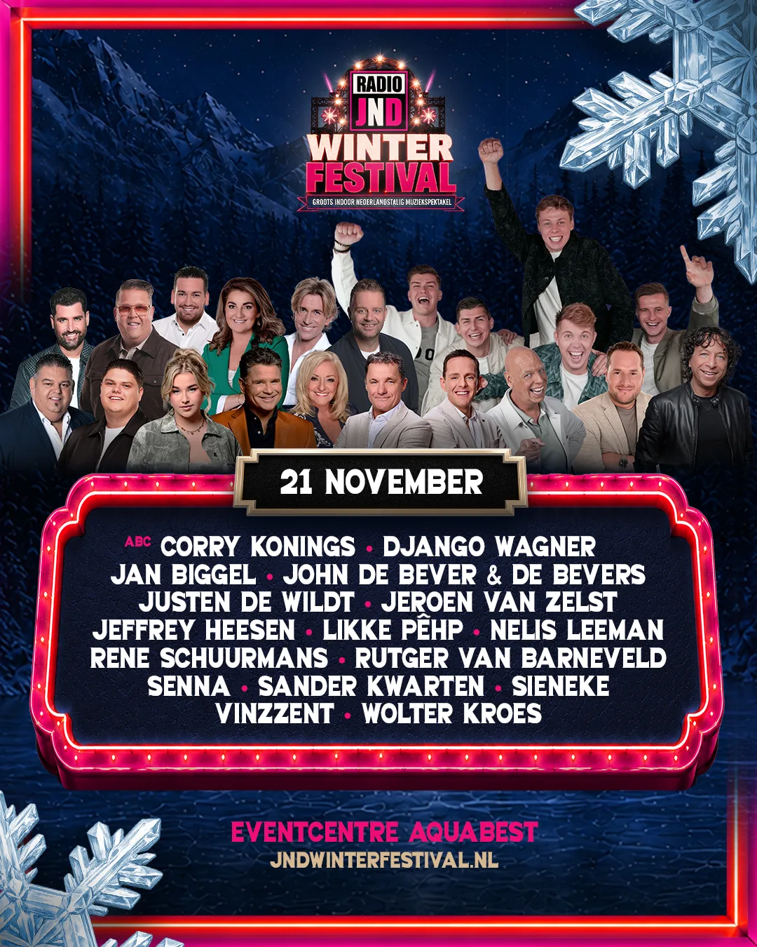 Illustratie bij: 10 nieuwe artiesten toegevoegd aan het JND Winterfestival