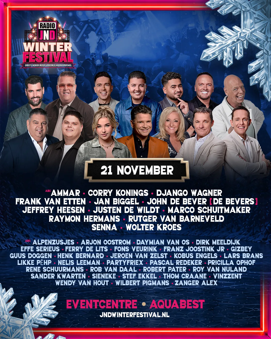 Illustratie bij: De volledige line-up van het Radio JND Winterfestival is bekend!
